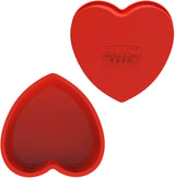 SILIVO Moldes de silicona en forma de corazón paquete de 2