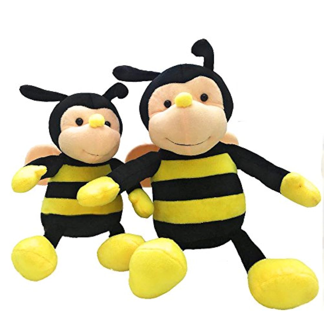 Peluche  forma de abejorro con cara de sonrisa y alas 12.0in