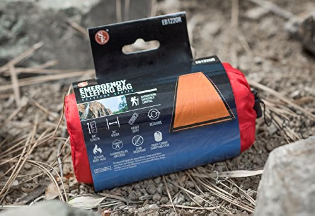 Bolsa de dormir de emergencia con bolsa de transporte