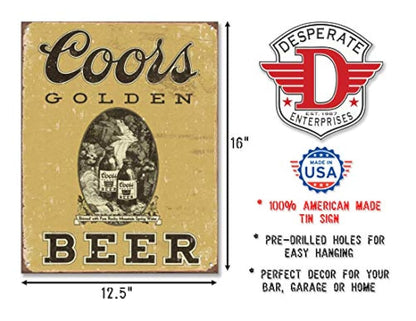 Cuadro Coors dorado clásico Desperate Enterprises