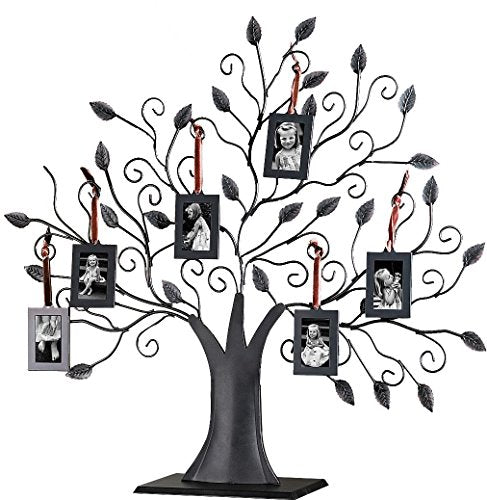 Árbol genealógico Bronze Metal con 6 marcos colgantes.