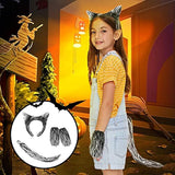 Disfraces Disfraz de orejas de lobo con diadema