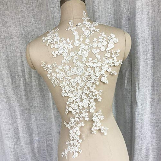 Apliques de encaje de alta calidad para vestido de novia