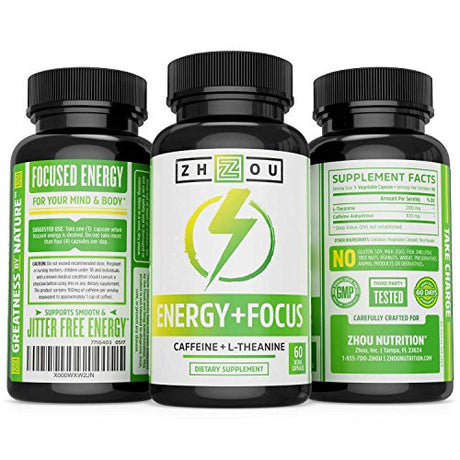 Cafeína con L-teanina para una energía y enfoque suaves