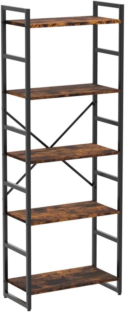 Estantería Shintenchi, 5 niveles, moderna para libros y CDs