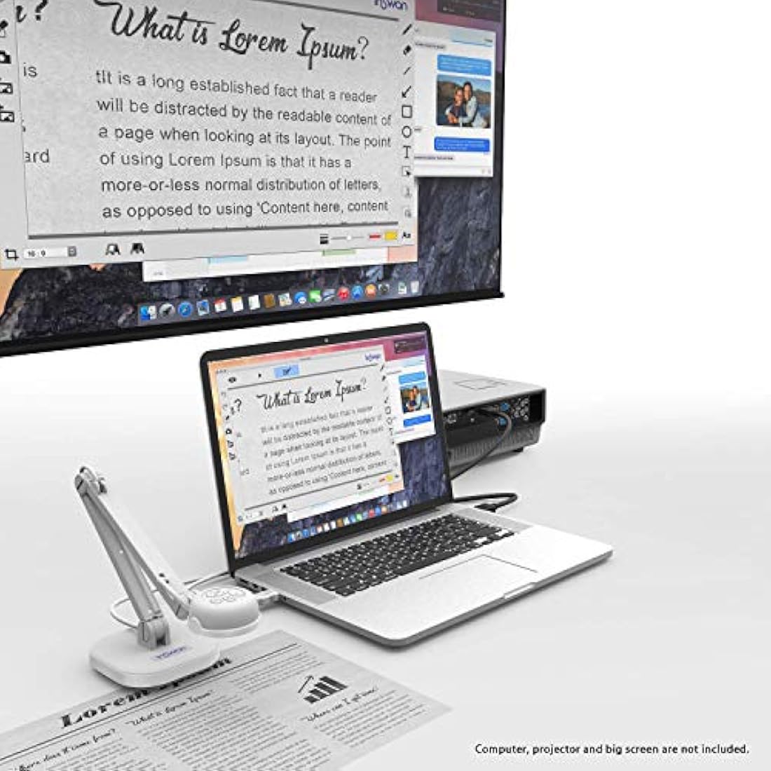 Cámara de documentos USB de 8 MP con enfoque automático