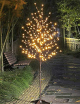 Árbol de cerezo iluminado de 6 pies 208L, luces LED