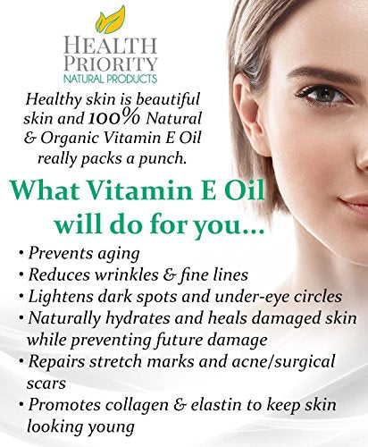 Aceite de vitamina E 100% natural la piel