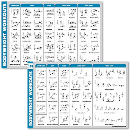 Pósteres de ejercicio corporal Volumen 1 y 2.