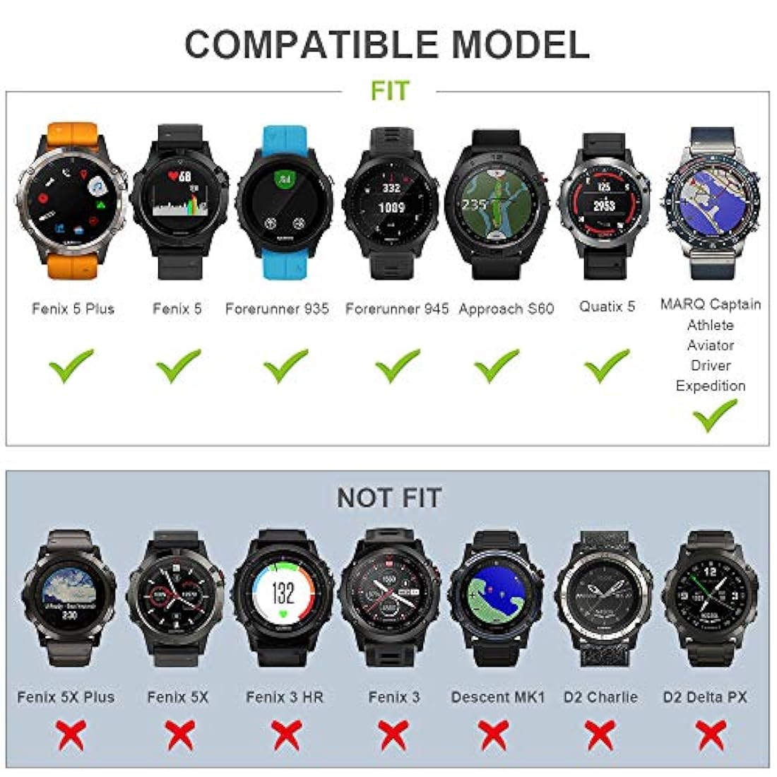 NotoCity - Correa de silicona para reloj deportivo