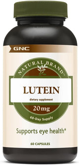 Suplemento GNC  Brand Lutein 20mg  60 cápsulas salud ocular