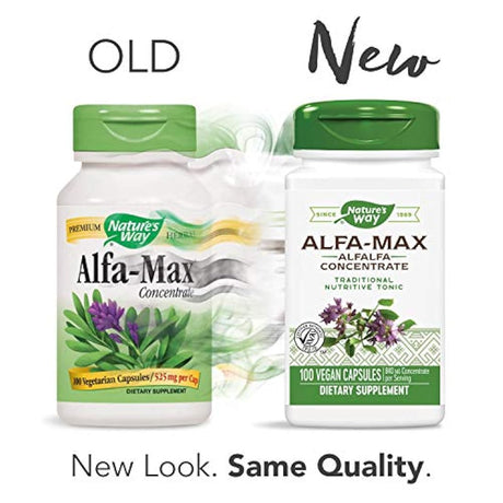 Natures Way Alfa Max concentrado, 525 Miligramo por cápsula