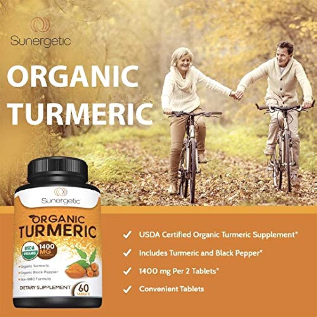 Suplemento de cúrcuma - orgánico de USDA orgánico cúrcuma
