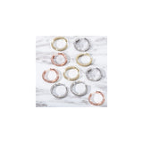 Aretes de aro con circonita cúbica para mujeres