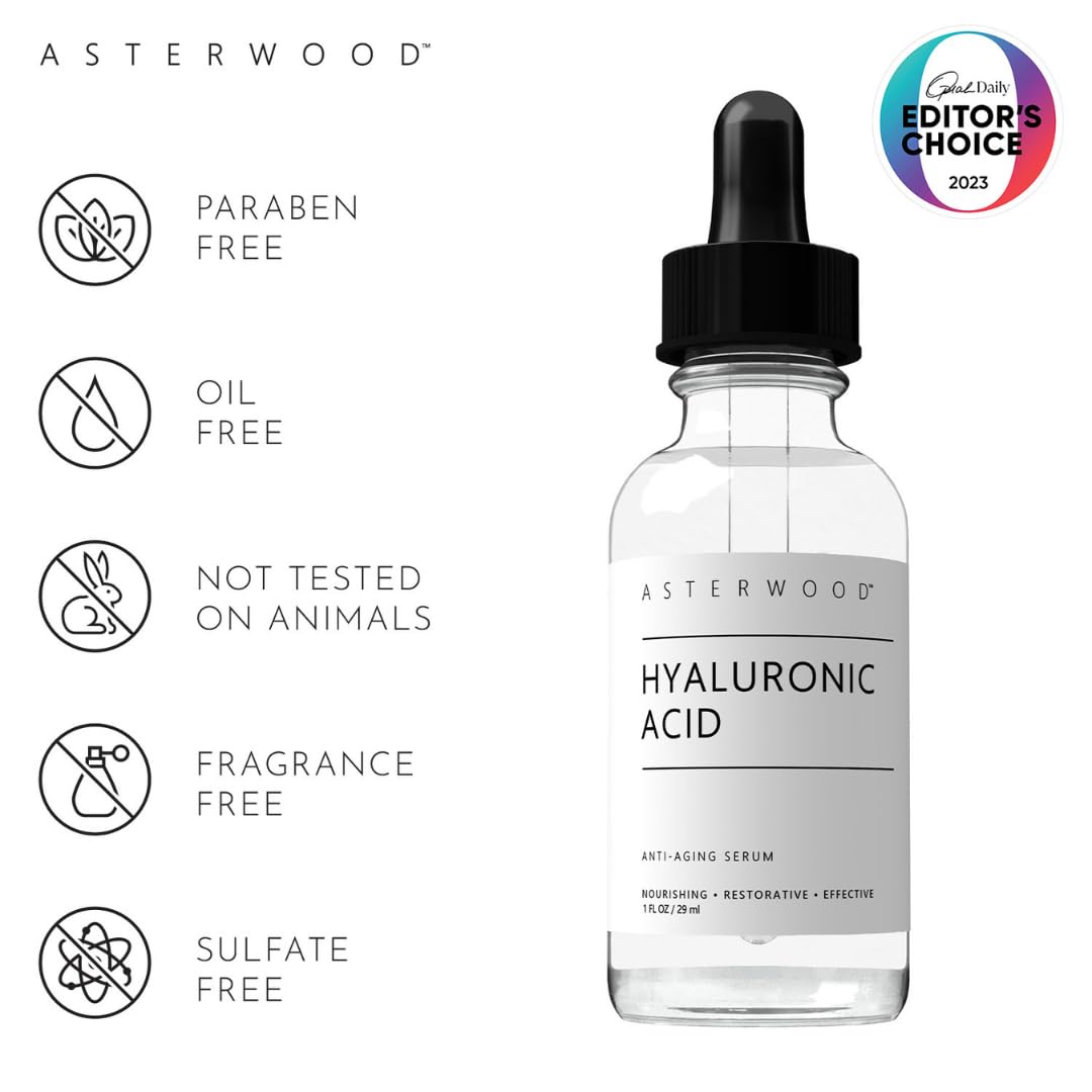 Suero de ácido hialurónico ASTERWOOD puro para la cara