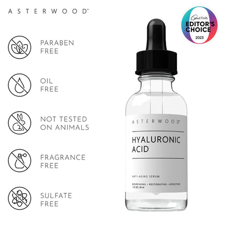 Suero de ácido hialurónico ASTERWOOD puro para la cara