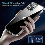 CASEKOO Funda transparente diseñada para iPhone 13 Pro, [no amarillea] [Protección militar contra caídas] Funda protectora a prueba de golpes de 6.1 pulgadas 2021 (transparente)
