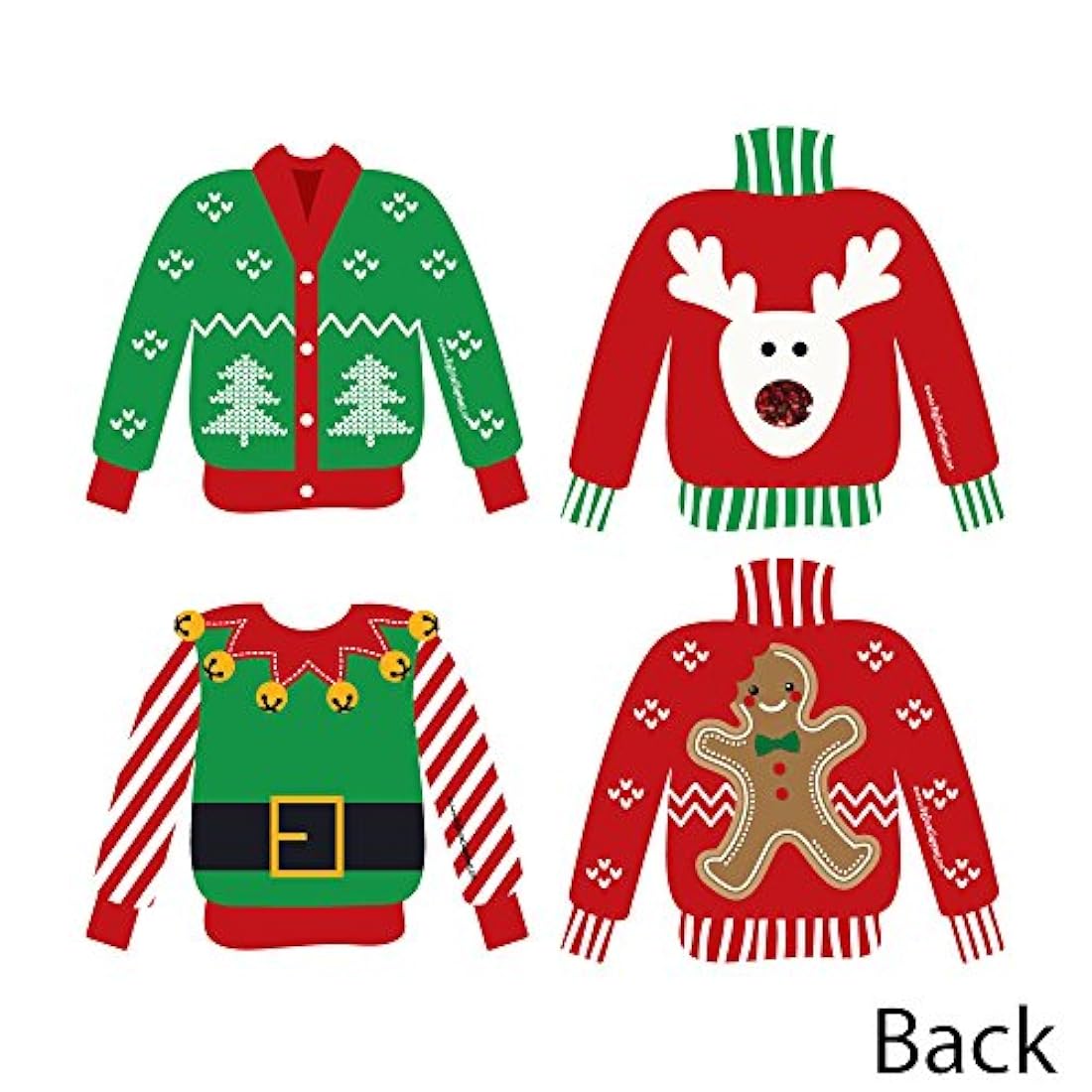 Adornos para suéter, para fiestas de Navidad y vacaciones