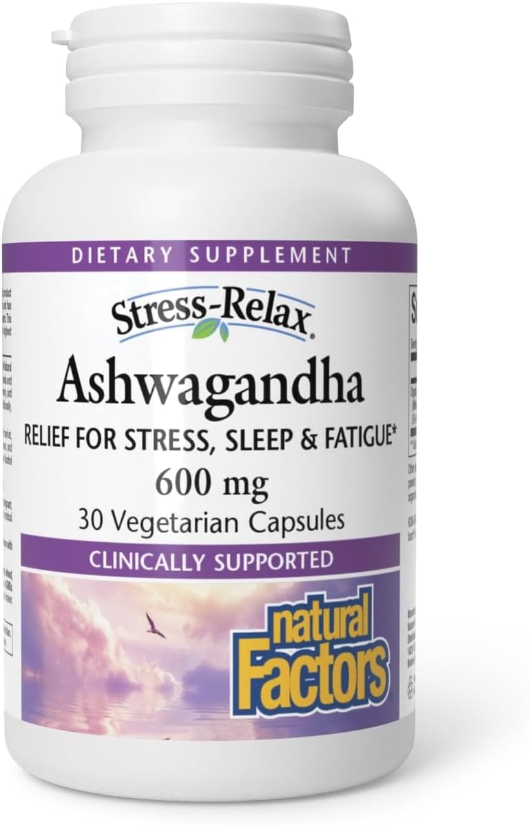 KSM-66 Ashwagandha Stress-Relax Natural Factors 600 mg 60 caps