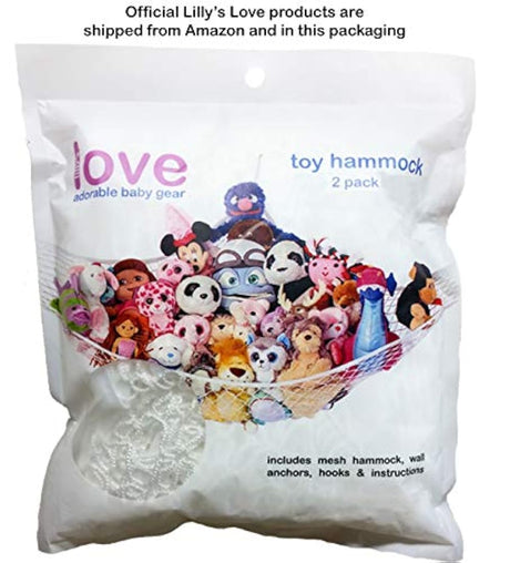 Red para animales de peluche 2 Toy, hamaca acolchada,
