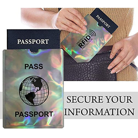 Portadocumentos de viaje de bloqueo RFID