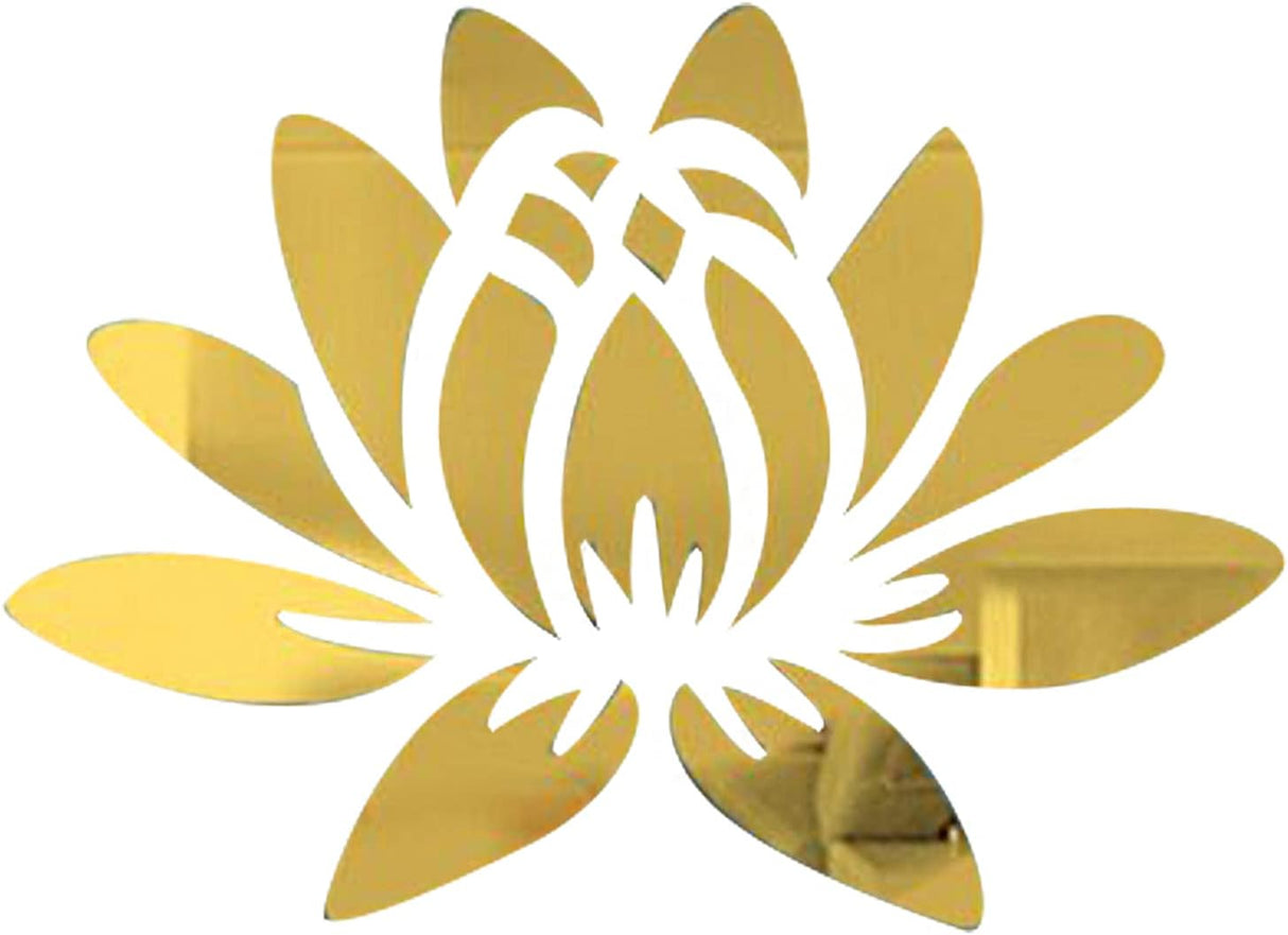 Sticker de Pared Lotus Flower, CREATCABIN, 3D Acrílico, 13.7x9.8