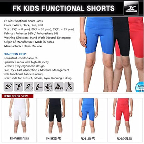 Shorts de compresión para niños
