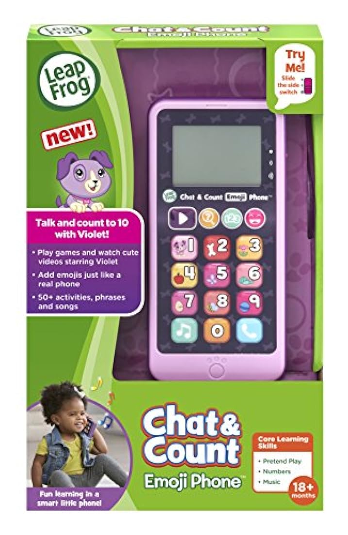 Teléfono, Púrpura Leapfrog Chat y Conde Emoji