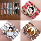 Pulseras de cuero tejidas
