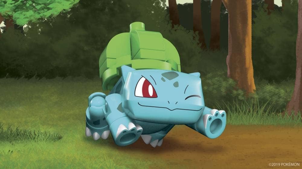 Figura Bulbasaur Mega Construx Pokémon, construcción 4+ años