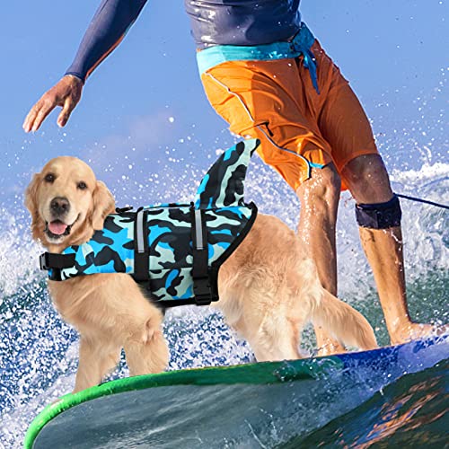 Dogcheer Chaleco salvavidas para perro, sirena de tiburón