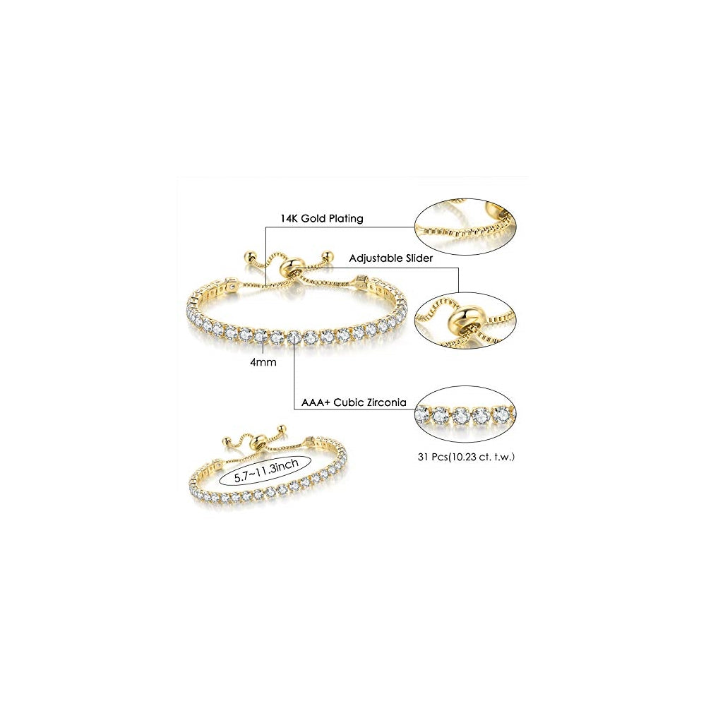 Pulseras y tobilleras para mujer bañadas en oro