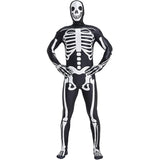 Disfraces de Halloween de esqueleto talla M negro y blanco