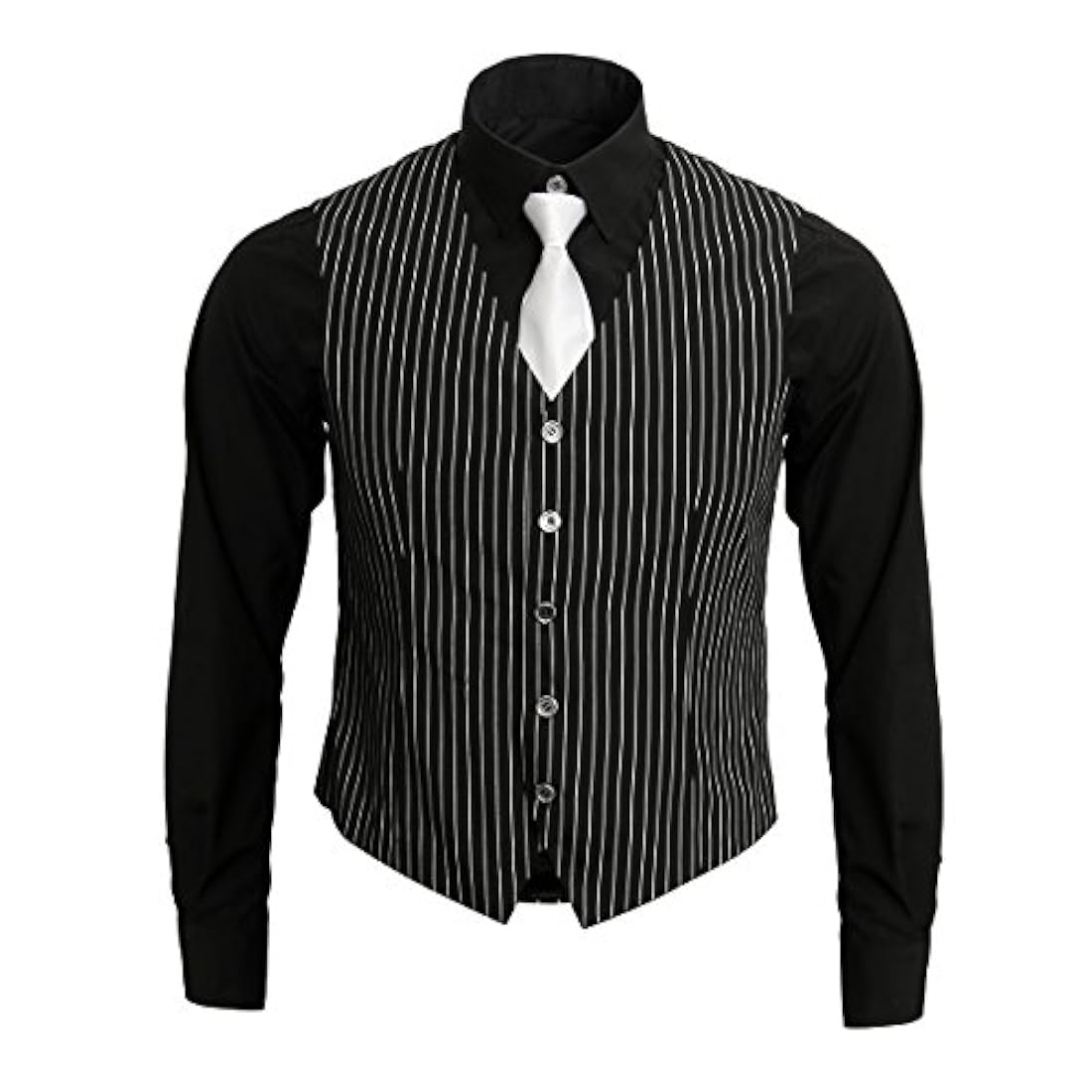 Disfraces disfraz de gángster, chaleco y corbata de los años