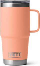 Taza de Viaje YETI Rambler 20 oz, Acero Inoxidable, Melocotón