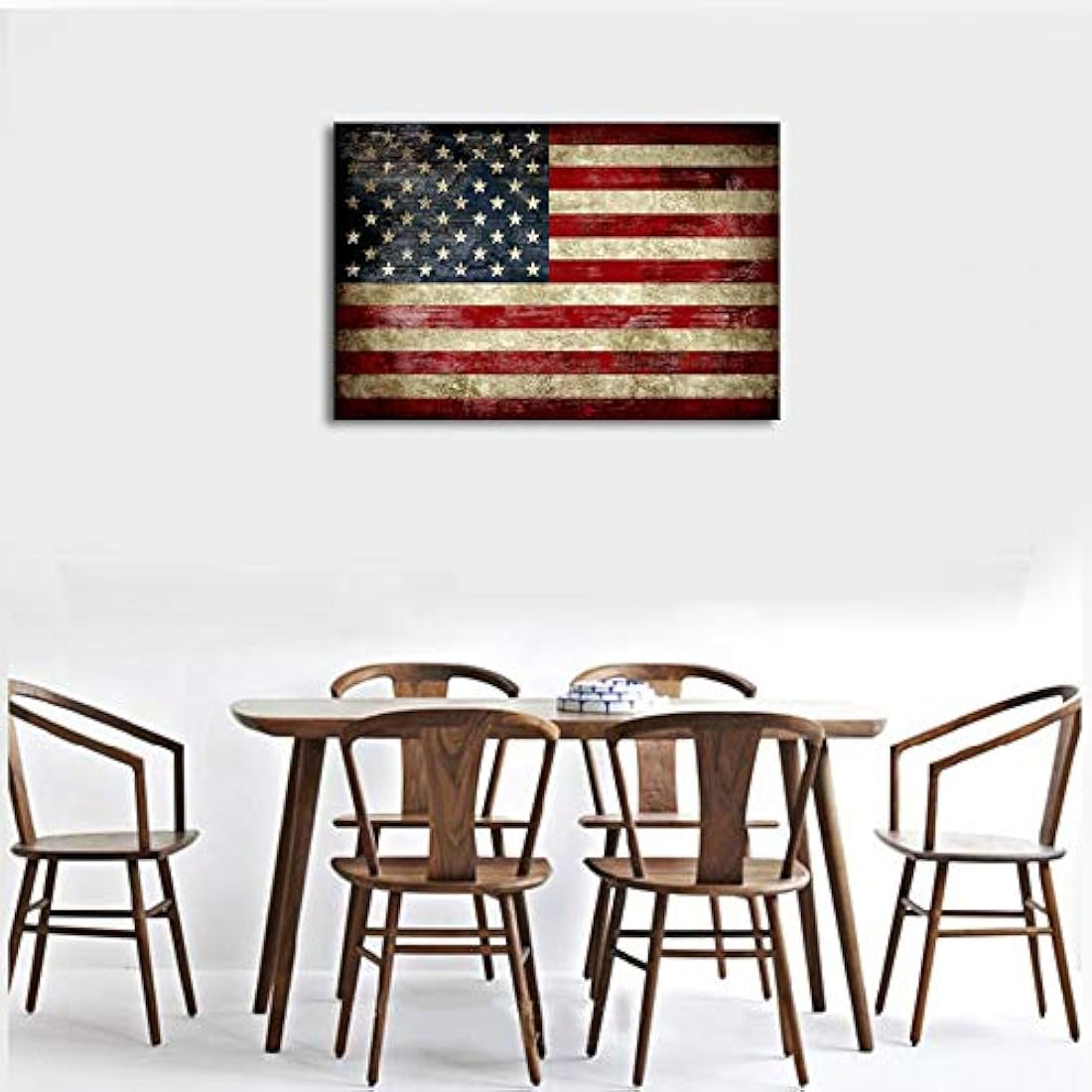 Lienzo con diseño de bandera americana