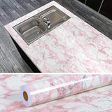 Vinilo autoadhesivo decorativo tipo mármol rosa (15.7x236)