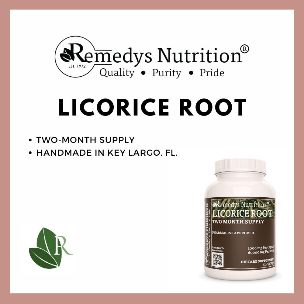 Extracto de raíz de regaliz 1,000 mg | Remedy's Nutrition