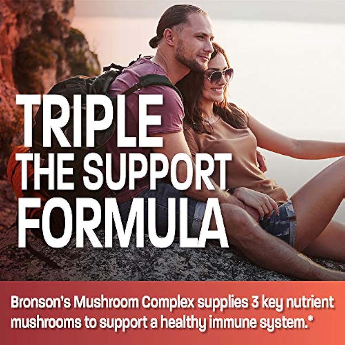 Bronson seta complejo, Maitake-Reishi - Shitake 600 mg, 120