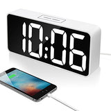 Despertador digital LED grande de 9 '' con puerto USB