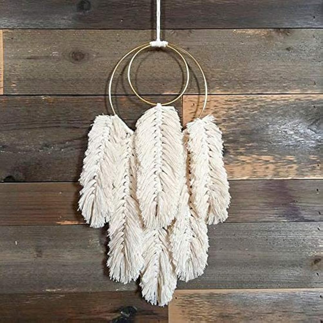 10 piezas 6-inch Oro Dream Catcher Anillos de metal