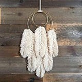 10 piezas 6-inch Oro Dream Catcher Anillos de metal