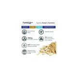 Suplementos Acetil L-carnitina 1000 mg 200 cápsulas