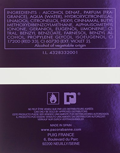 Paco Rabanne Eau De Parfum Spray Ultravioleta para Mujer