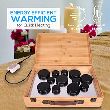 Piedras para Masajes portátil SERENELIFE PSLMSGST65