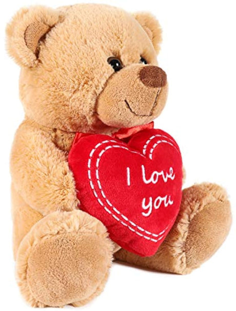 Peluche con corazón rojo 9.84 pulgadas