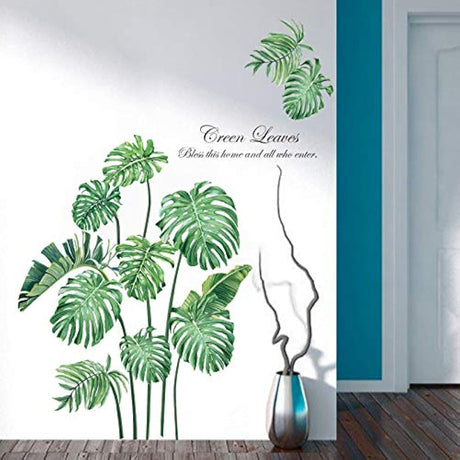 Adhesivos para pared estilo hojas tropicales(11.8x35.4)