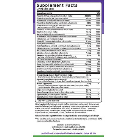 Multivitaminas para mujeres fermentadas con probióticos