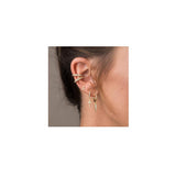 Aretes de aro pequeños chapados en oro para mujeres