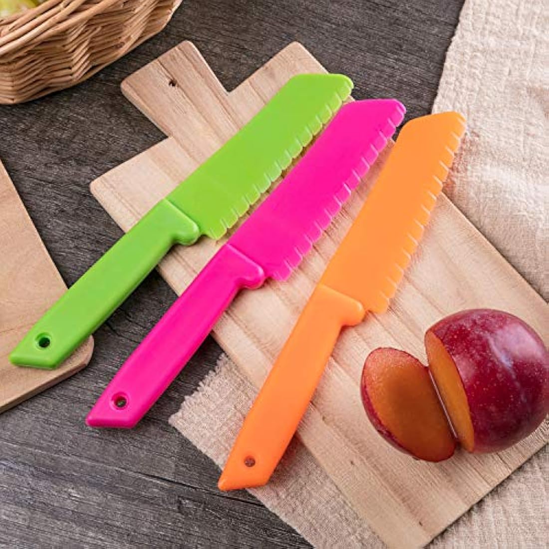 Jovitec - Juego de cuchillos de cocina para niños
